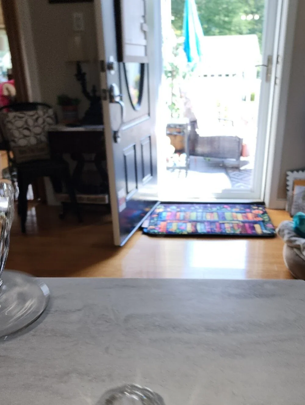 Clear Glass 3-Arm Candle Holders - Set of 2